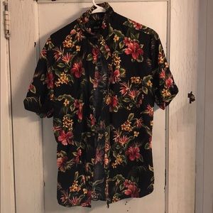 Huf floral pattern t shirt